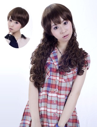 Wigs2you 接髪片 無痕假髪接髪片 長款卷髪補髪塊 增厚加長假髪片 無劉海假髪套E-006
